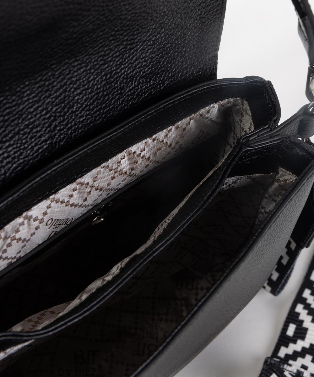 Crna kožna torba Melburn | 249