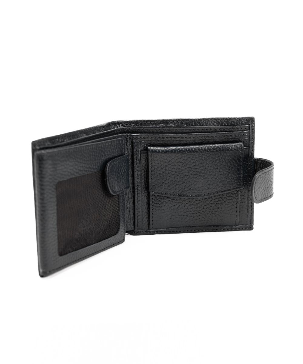 Crni kožni muški novčanik Buffalo | 113