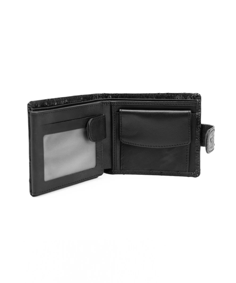 Crni teksturni muški novčanik Buffalo | 113