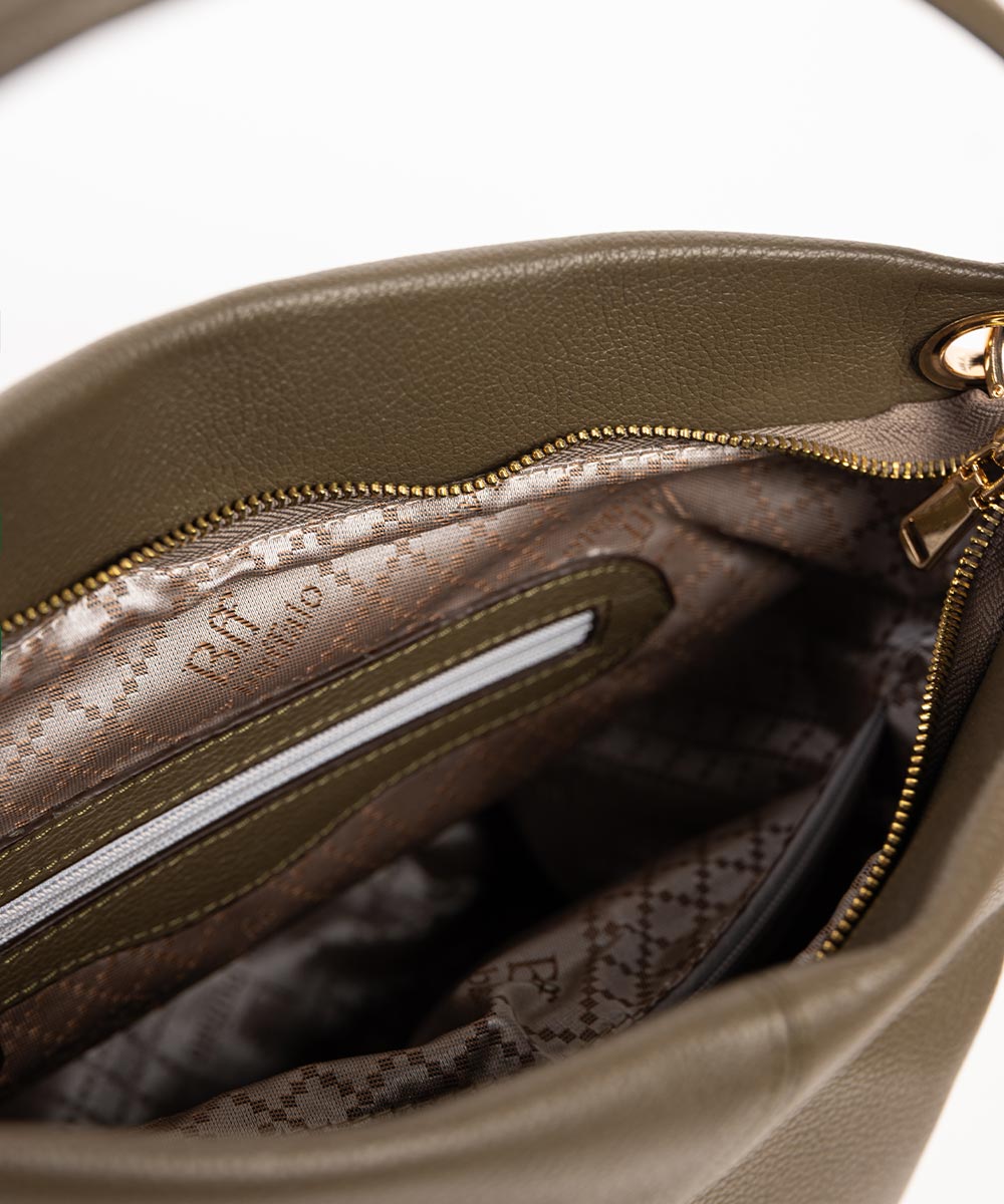 Maslinasto-braon tašna Damask / 172