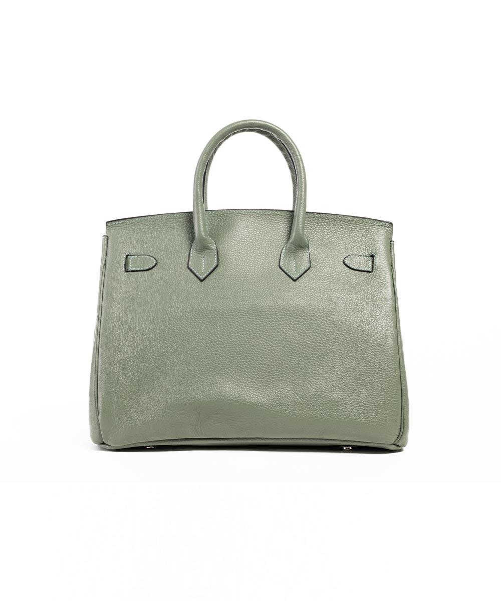 Sivo-zelena metalik tašna Bangkok - Nikl / 148