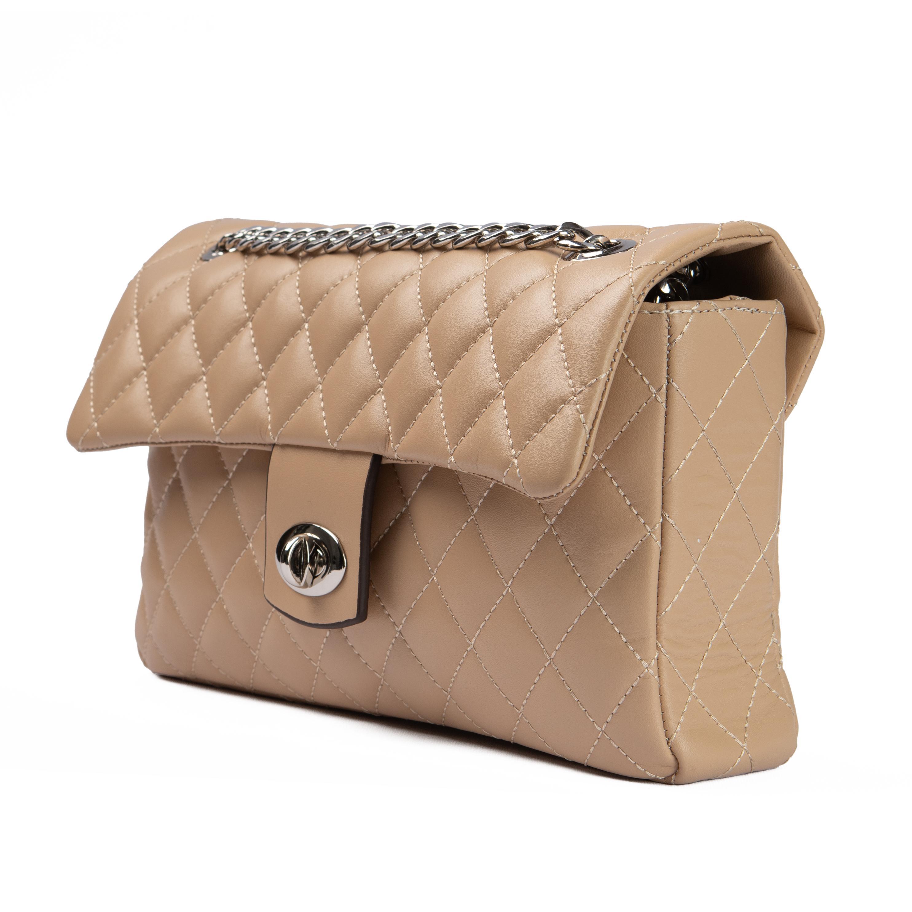 Svetlo braon torbica Boston - Nikl / 226