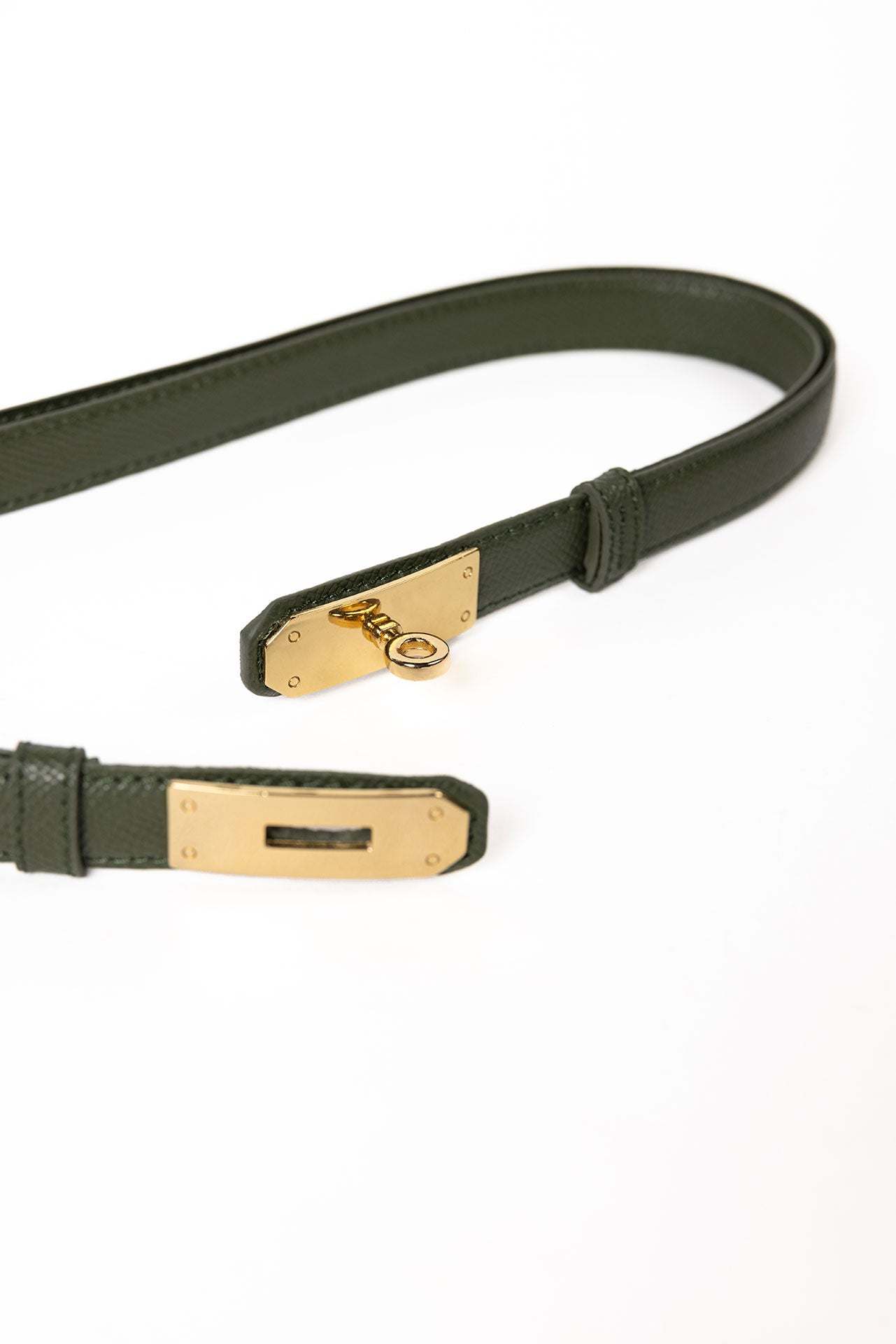 Maslinasto-zeleni kaiš NOMO / 248 zlato