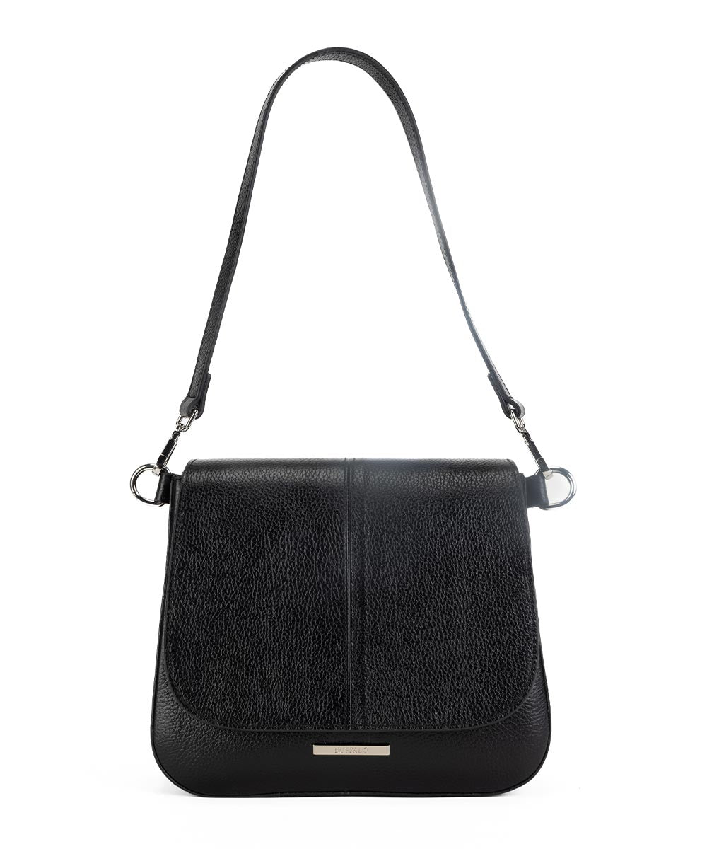 Crna kožna tašna Melburn  Buffalo | 249