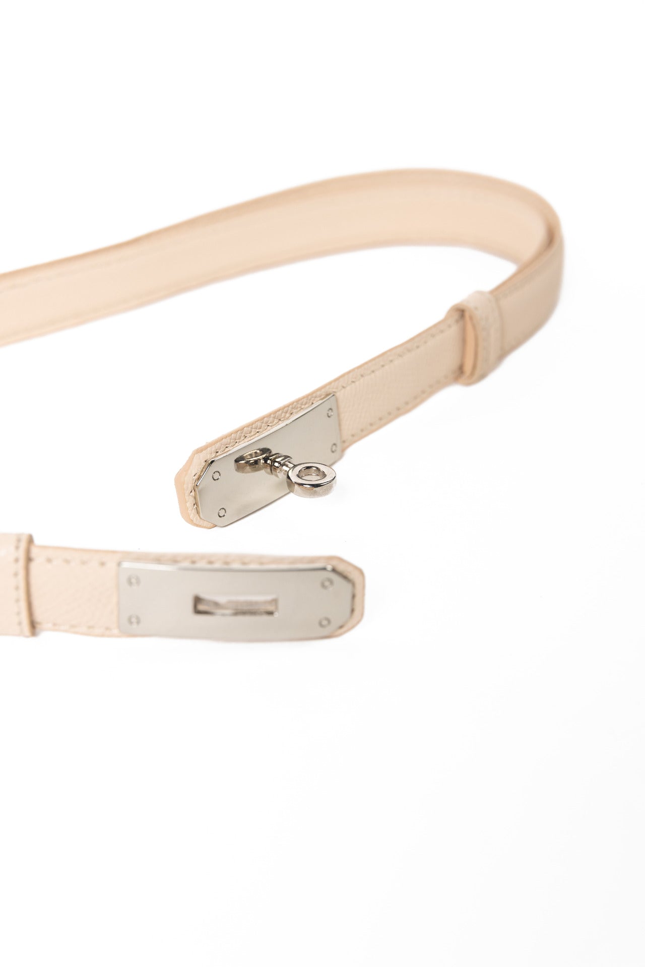 Bež kaiš NOMO / 248 nikl