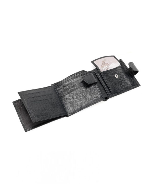 Crni kožni muški novčanik Buffalo | 113